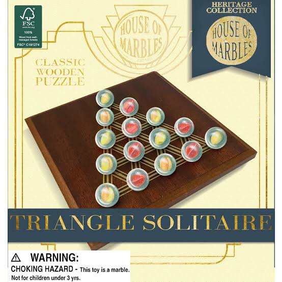 Triangle Solitare Marble Game